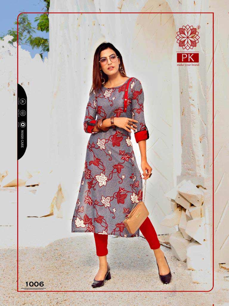 Pk Lifestyle Vol-2 Rayon Print Wholesale Kurti Pk Lifestyle Vol-2 Rayon Print Wholesale Kurti
